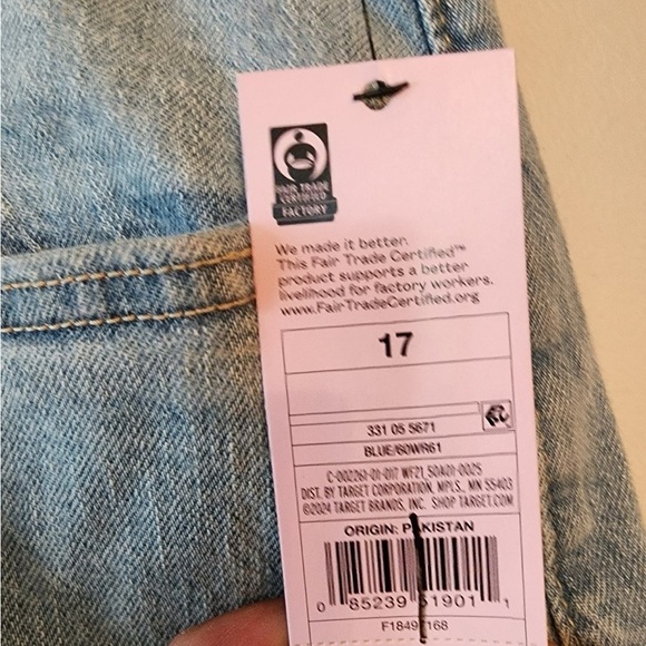 Wild fable high rise midi Denim Jean shorts size 17 - Picture 5 of 6